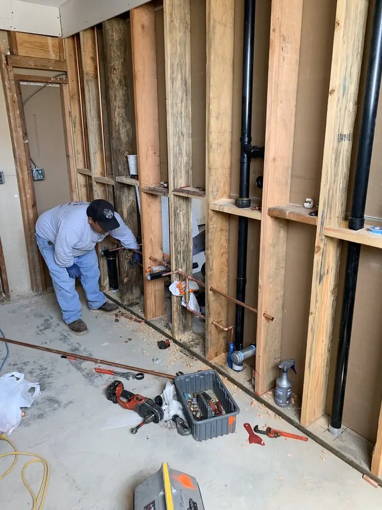 Commercial rough-in plumbing for Gas Line Repair in Wynnewood